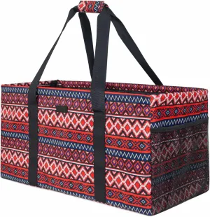 NPBAG Extra Large Utility Tote with Wireframe, Oversized Collapsible Reusable Grocery Shopping Bag, Standable Waterproof Pool Beach Bag, Basket for Storage
