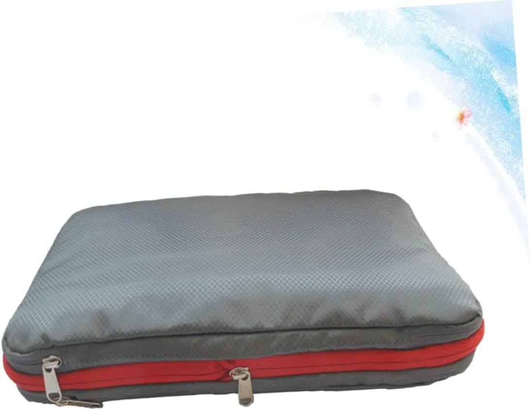 Nylon Waterproof Compress Bag for Travel Blanket Storage Zipper Pouches Quilt Bag Hanging Clothes Organizer (medium)
