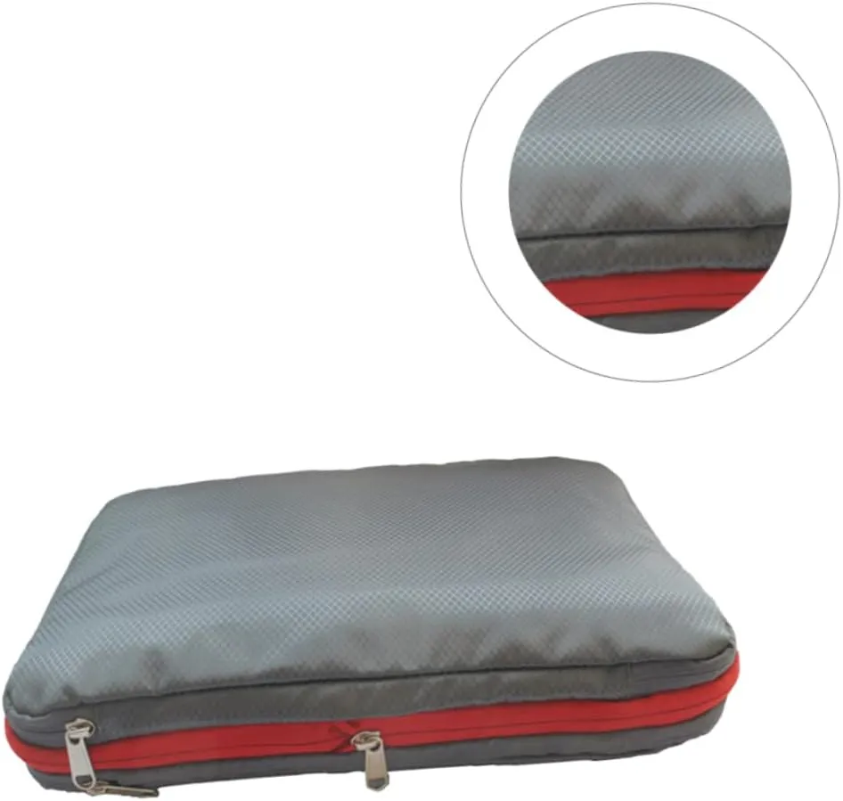 Nylon Waterproof Compress Bag for Travel Blanket Storage Zipper Pouches Quilt Bag Hanging Clothes Organizer (medium)