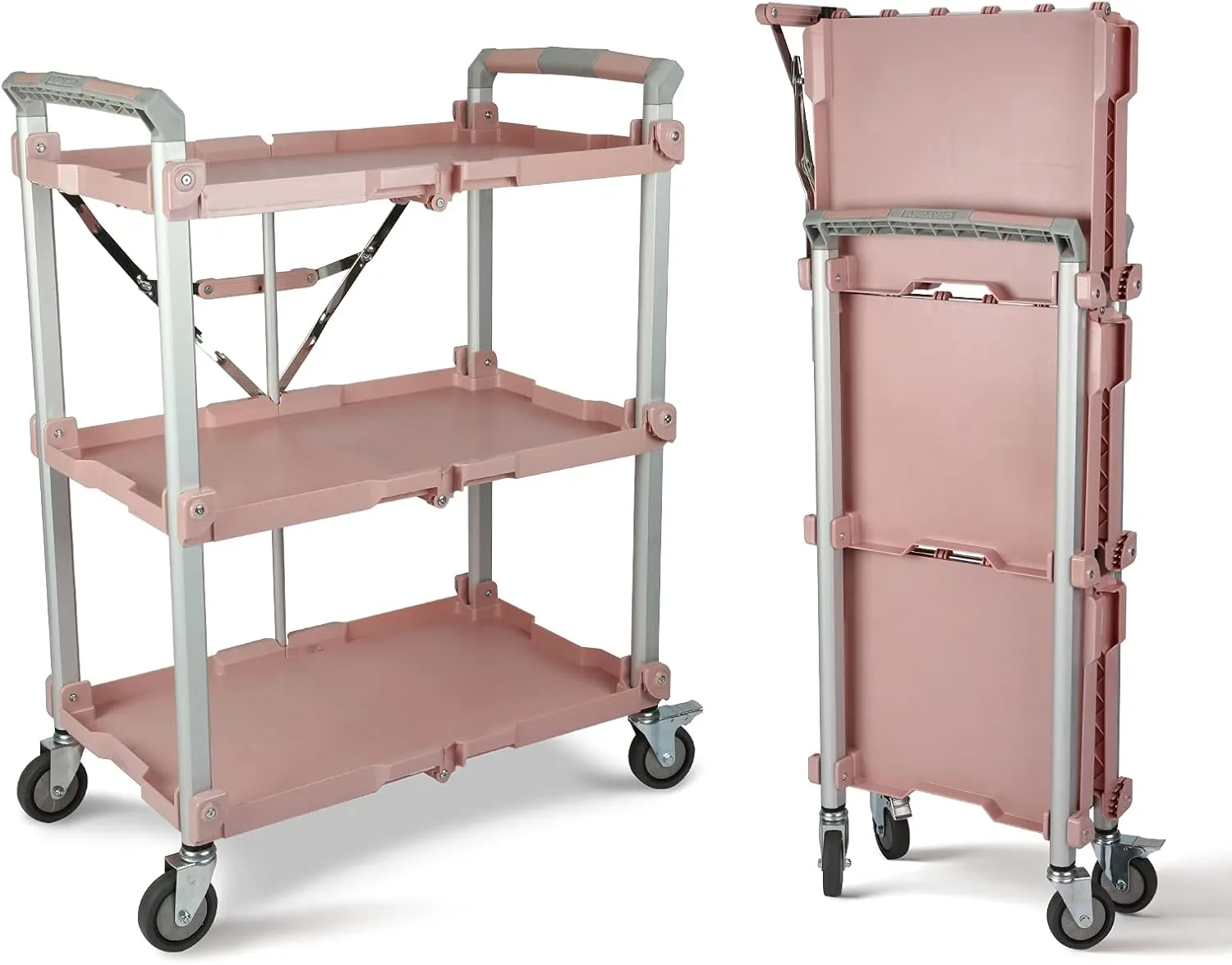 Olympia Tools 89-354 Pack N Roll Collapsible Service Cart, XL, 300LB Capacity, Rose