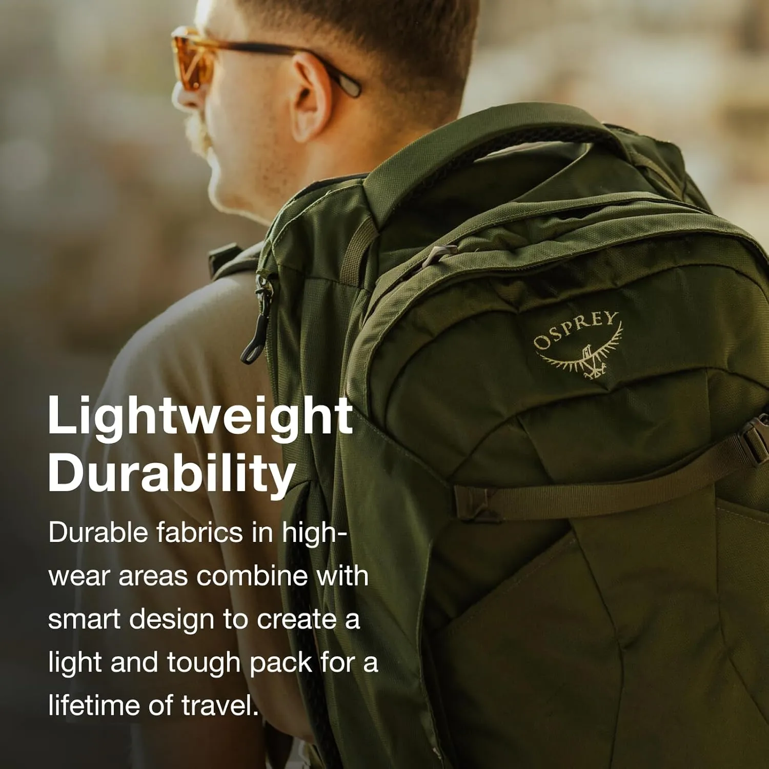 Osprey Farpoint 40L Men's Travel Backpack, Tunnel Vision Grey