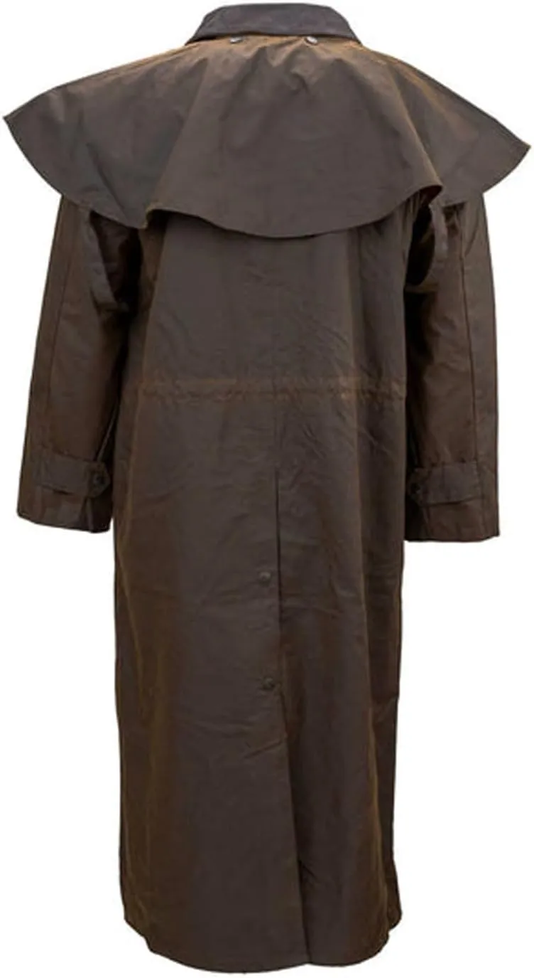 Outback Trading Company Unisex 2056 Stockman Waterproof Breathable Extra-Long Cotton Oilskin Duster Coat