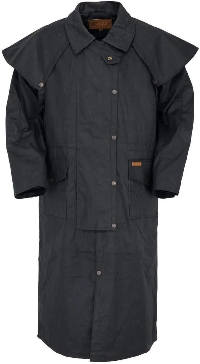 Outback Trading Company Unisex 2056 Stockman Waterproof Breathable Extra-Long Cotton Oilskin Duster Coat
