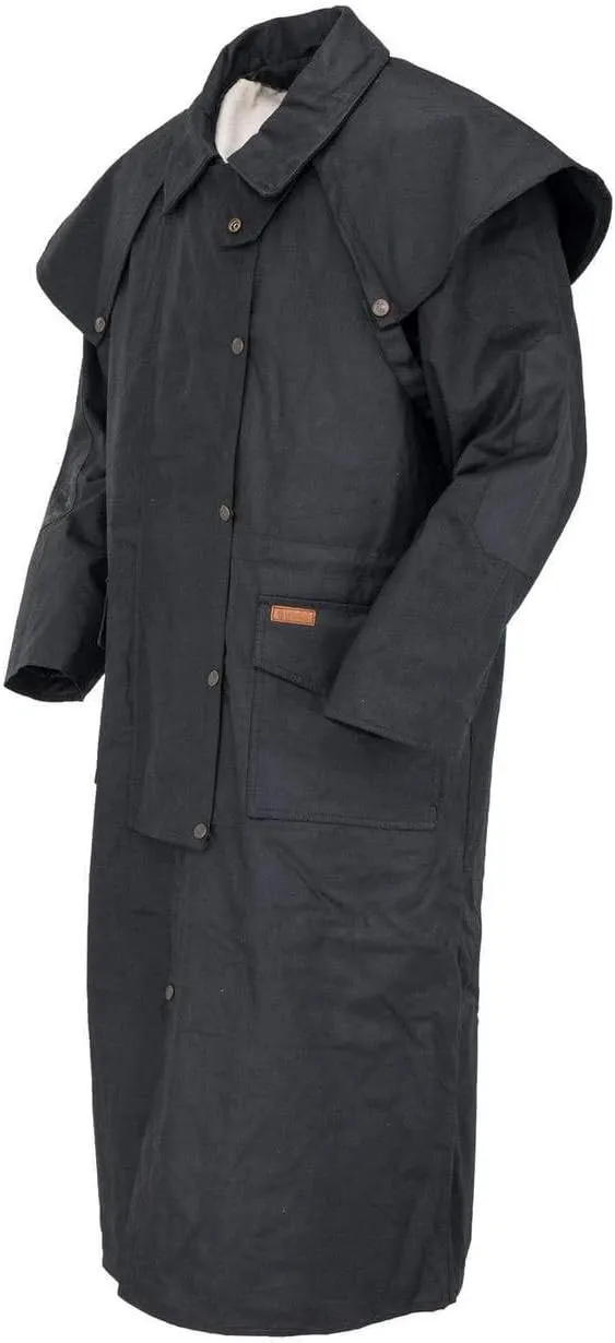 Outback Trading Company Unisex 2056 Stockman Waterproof Breathable Extra-Long Cotton Oilskin Duster Coat
