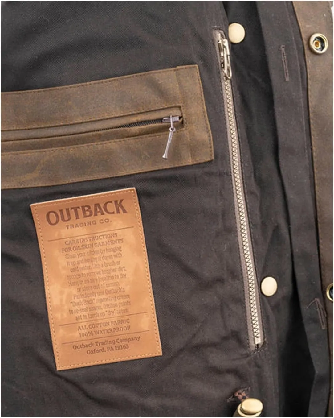 Outback Trading Company Unisex 2056 Stockman Waterproof Breathable Extra-Long Cotton Oilskin Duster Coat