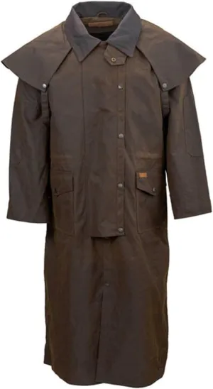 Outback Trading Company Unisex 2056 Stockman Waterproof Breathable Extra-Long Cotton Oilskin Duster Coat
