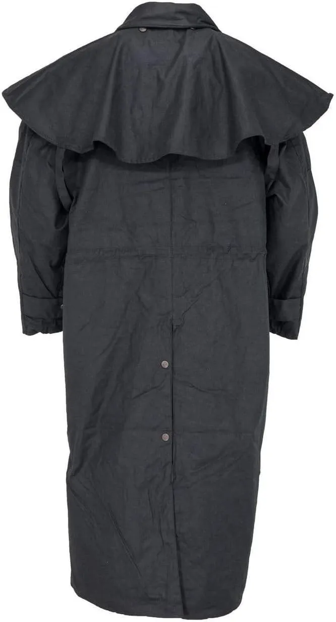 Outback Trading Company Unisex 2056 Stockman Waterproof Breathable Extra-Long Cotton Oilskin Duster Coat