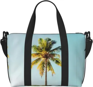 Palm Tree Print Versatile Gym Sports Bag,Companion For Your Journeys And Fitness Routines