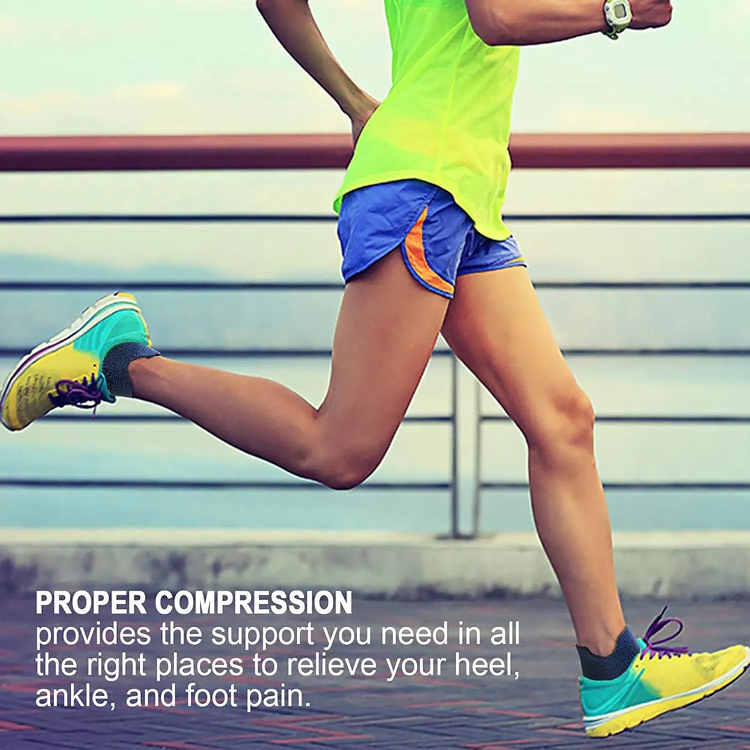 PAPLUS Ankle Compression Sock for Men and Women 2/4/6 Pairs, Low Cut Compression Running Sock with Ankle Support