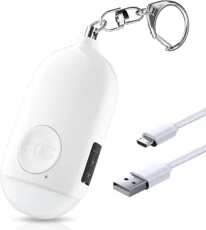 Personal Safety Alarm for Women,Self Defense Keychain for Women,Elderly/Kids Safety Alarm Keychain Siren with LED Strobe Light,130 dB Safe Sound