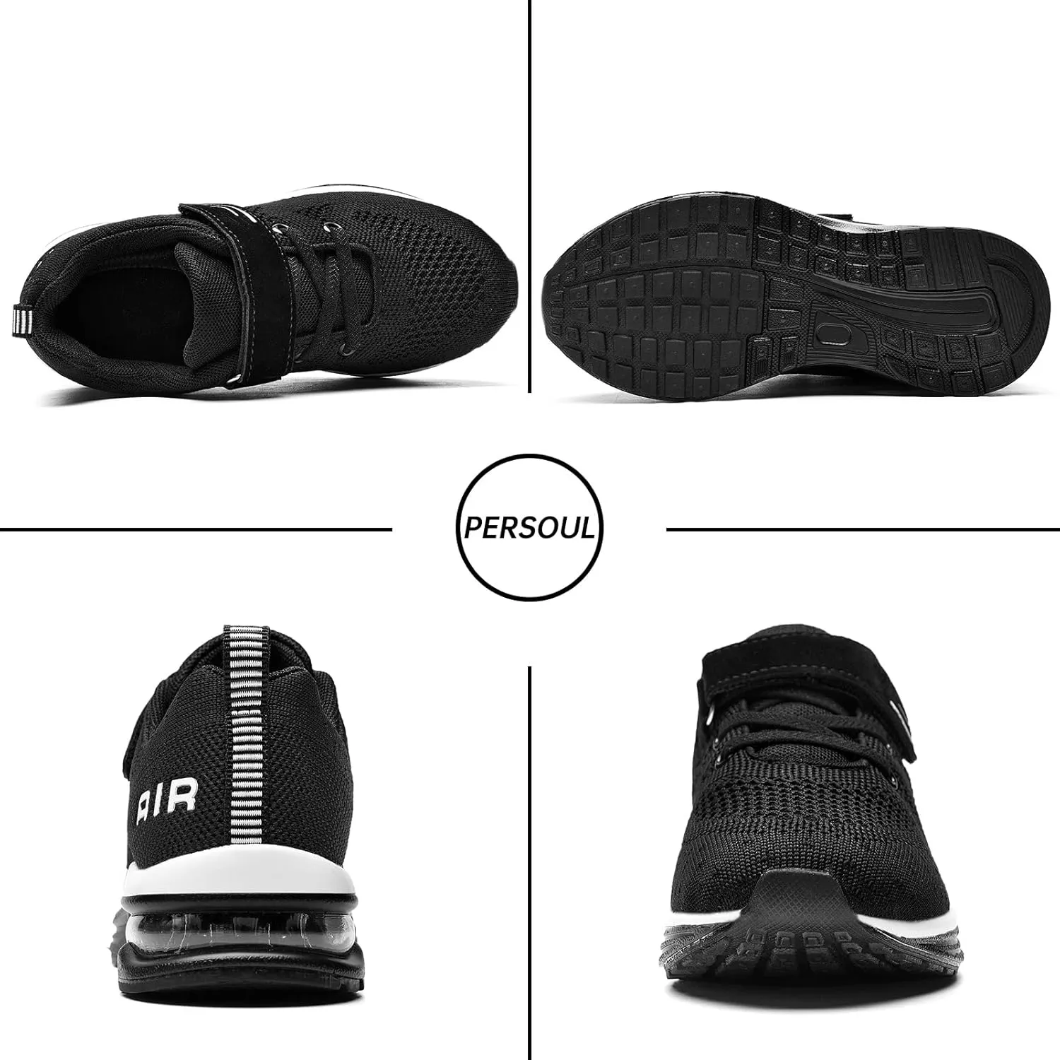 PERSOUL Kids Shoes for Boys Girls Children Tennis Sports Athletic School Running Sneakers