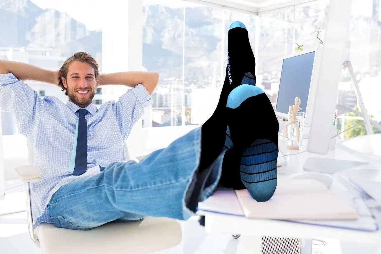 Physix Gear Compression Socks 20-30 mmHg - Men & Women - Running, Nurses, Shin Splints, Flight, Travel
