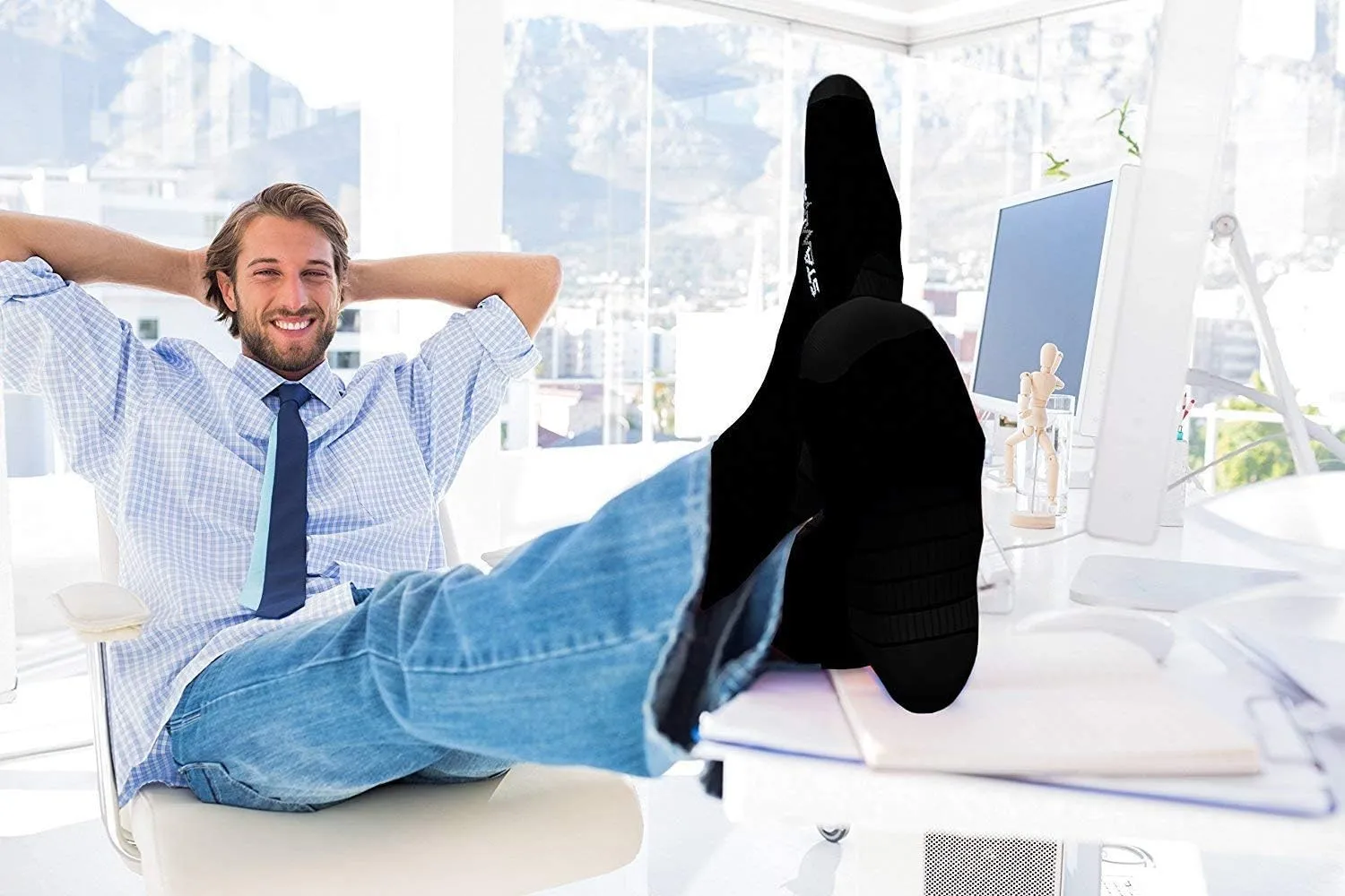 Physix Gear Compression Socks 20-30 mmHg - Men & Women - Running, Nurses, Shin Splints, Flight, Travel