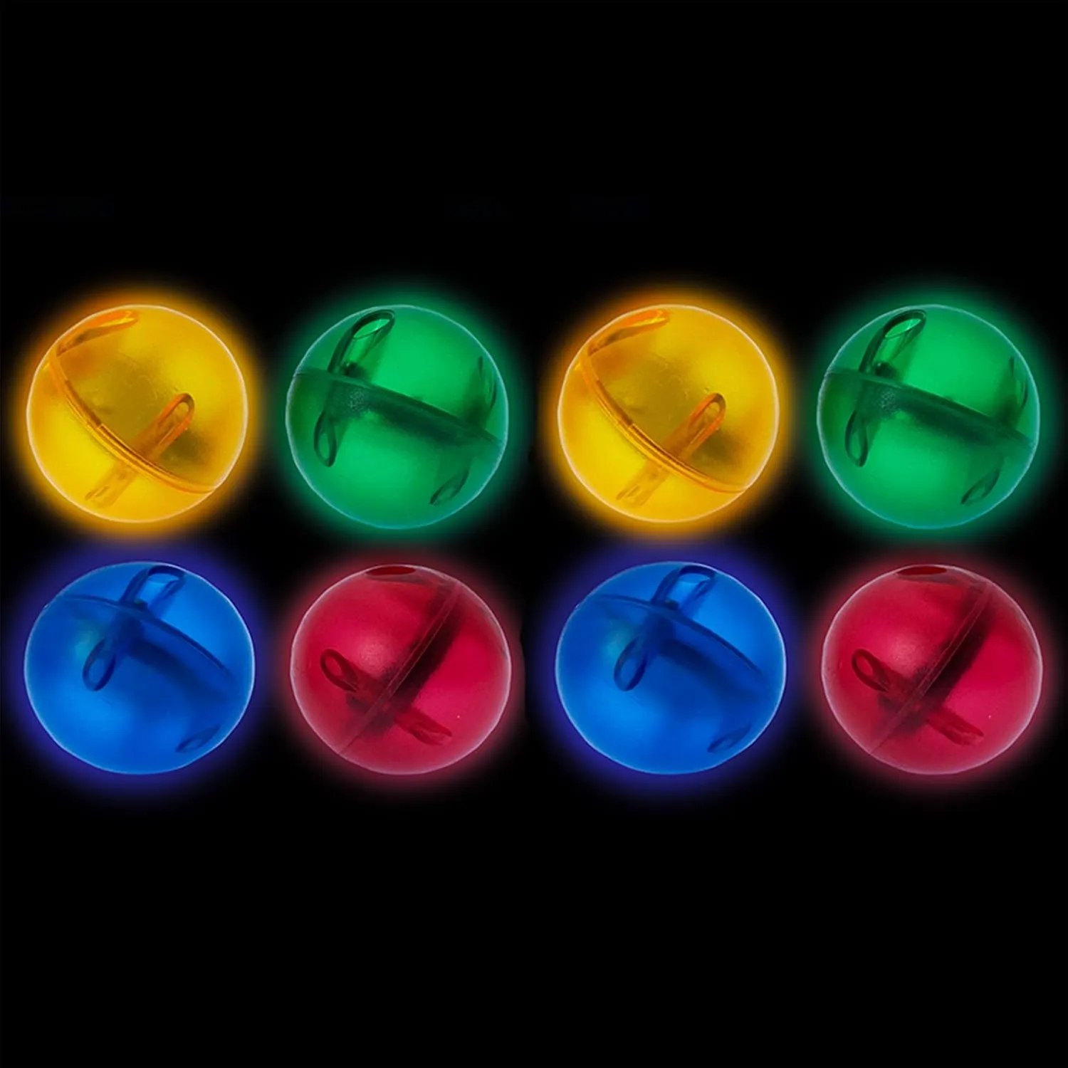 PicassoTiles Motion Activated Marbles 8pc LED Light-Up Glow in The Dark Translucent Balls for Marble Run Race Racetrack Maze Magnetic Construction Magnet Tiles Building Block STEM Education Kids Toys