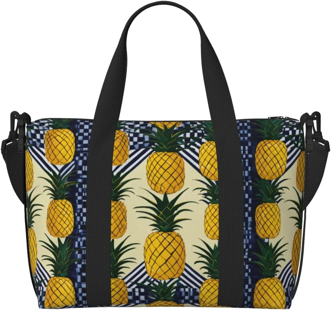 Pineapple Print Versatile Gym Sports Bag,Companion For Your Journeys And Fitness Routines