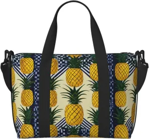 Pineapple Print Versatile Gym Sports Bag,Companion For Your Journeys And Fitness Routines