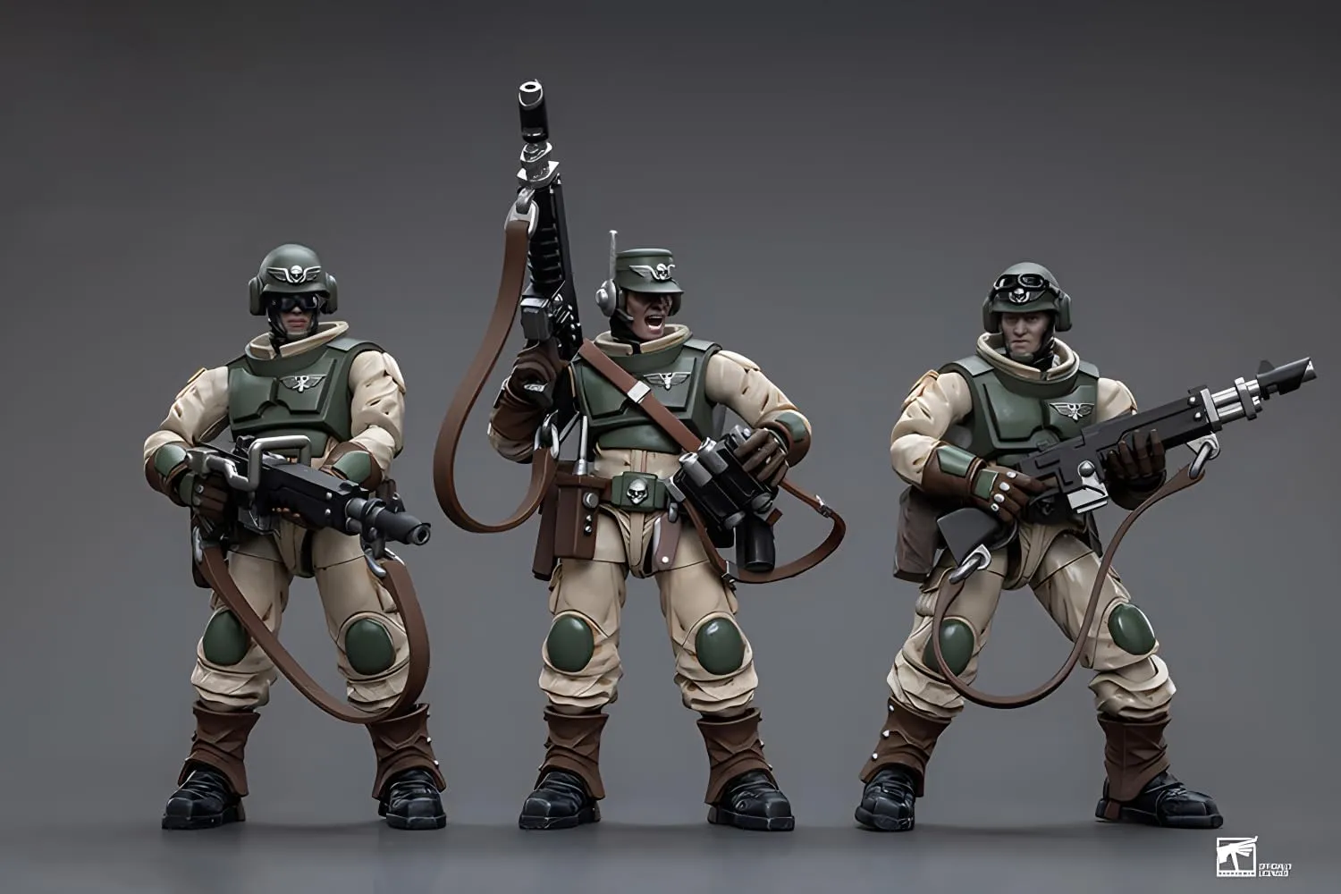 Pipigirl JoyToy 40K Genuine License 1/18 Soldier, 4inch Army Military Extreme Warrior Models Action Figures Kits (Bombast Field Gun)