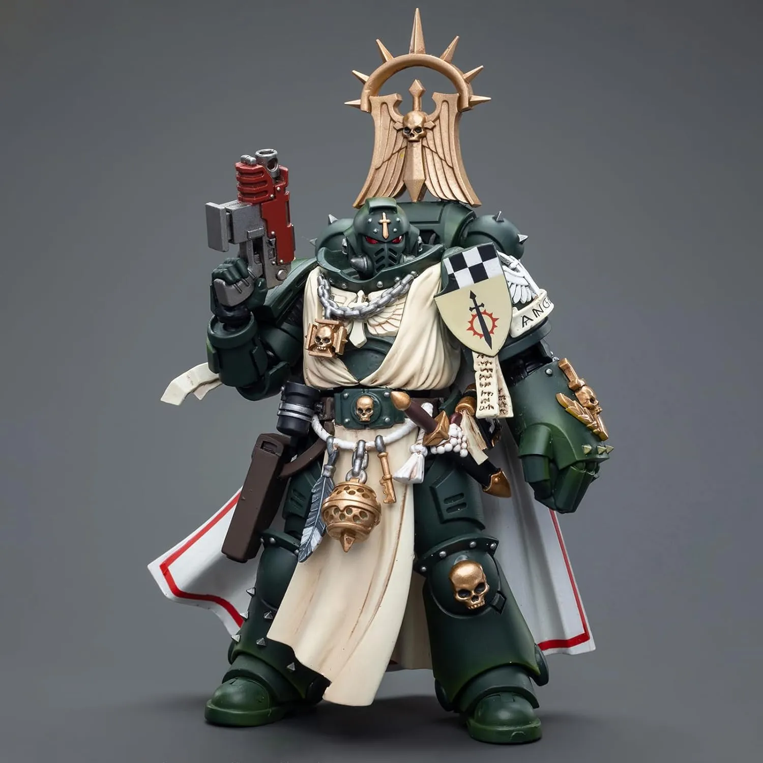 Pipigirl JoyToy Genuine License 1/18 Soldier, 4inch Army Military Extreme Warrior Models Action Figures Kits (Dark Angels Master with Power Fist)