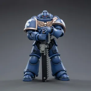Pipigirl JoyToy Genuine License 1/18 Soldier Action Figures, 4inch Army Military Extreme Warrior Models Kits (Ultramarines Intercessors)