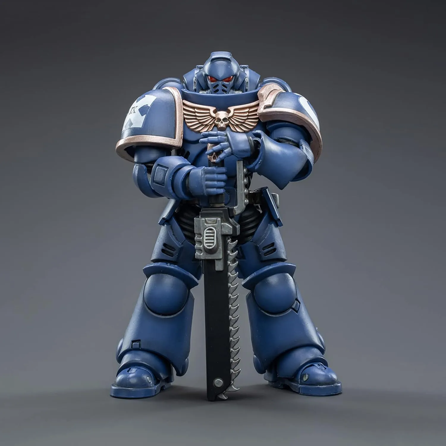 Pipigirl JoyToy Genuine License 1/18 Soldier Action Figures, 4inch Army Military Extreme Warrior Models Kits (Ultramarines Intercessors)
