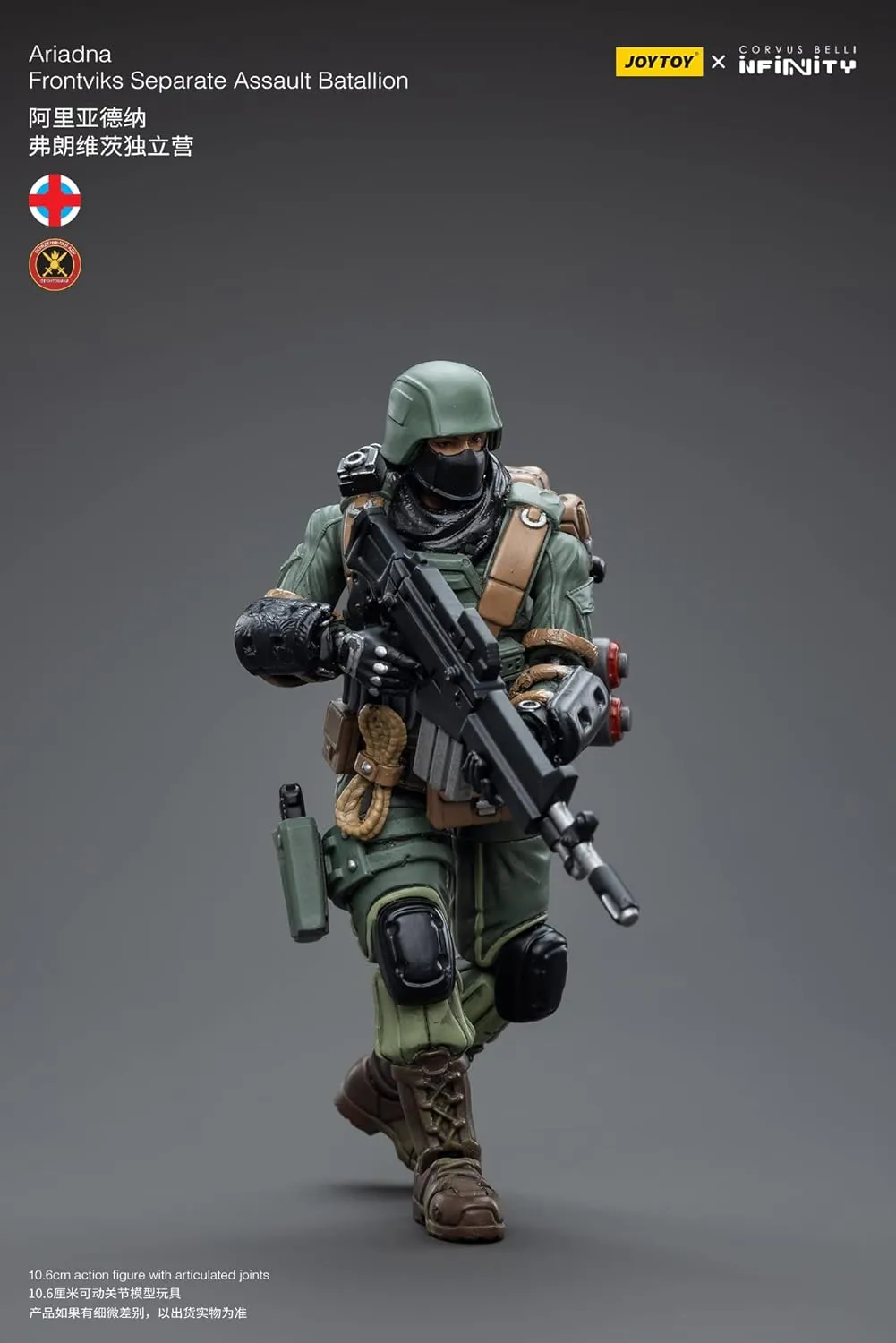 Pipigirl JoyToy × Infinity 1/18 Soldier Action Figures, 4inch Infinity Armata, 4inch Infinity Ariadna Veteran Soldier Models Kits (Infinity-Ariadna Frontviks Separate Assault Batallion)