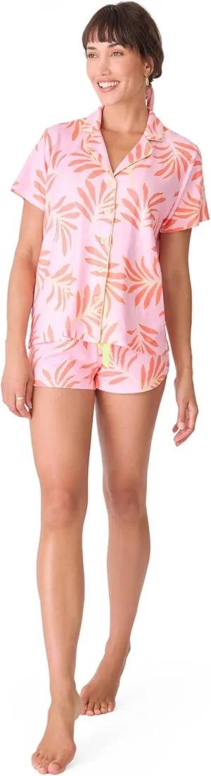 P.J. Salvage Women's Electric Summer Collection Pj Set with Headband