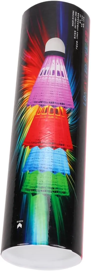 POPETPOP Luminous Badminton Shuttle Badminton Cock LED Birdie Badminton Balls Lightweight Night Glow