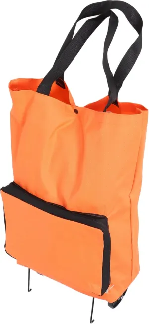 Portable Cart Shopping Bag Wheels Grocery Tote on Wheels Collapsible Trolley Bag for Shopping Trolley