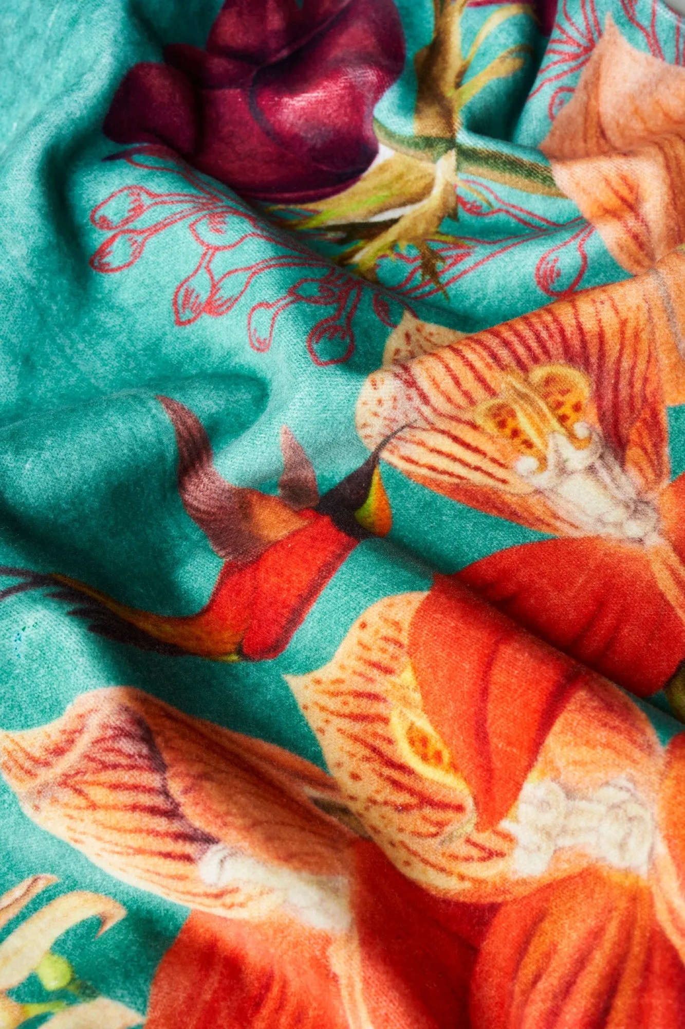 Powder Tote Bag Hummingbird At Dusk Velvet