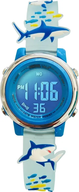 Preschool Collection Kids Digital Light Up Watch - Monster Trucks, Dinosaurs, Shark, Unicorn, Butterfly, Spider - Girls, Boys, Children, School