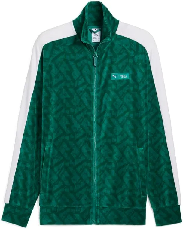 PUMA Mens Sg X T7 Iconic Jacket Athletic Outerwear Casual - Green - Size M
