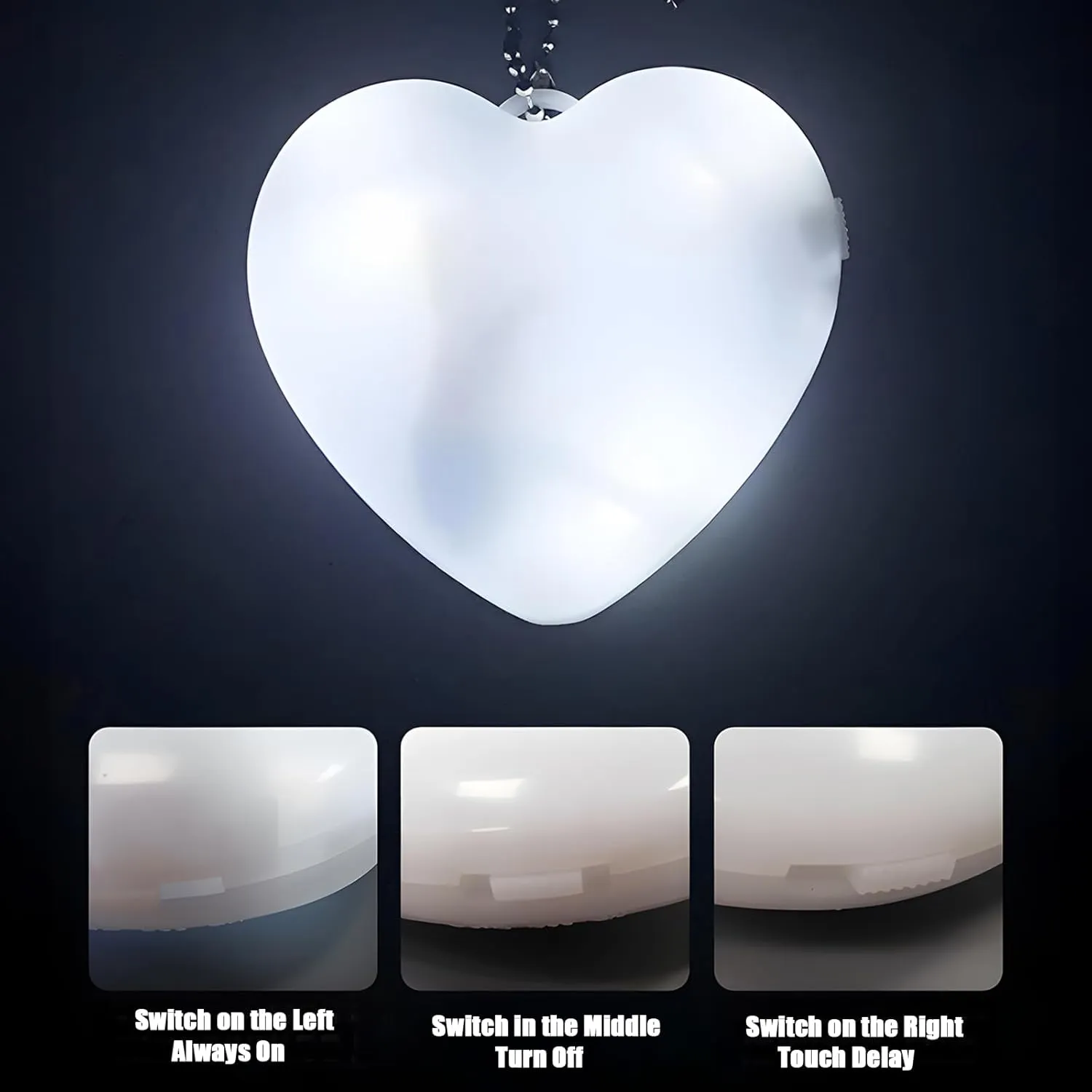 Purse Light Handbag - LED Automatic Sensor Light for Women Girls - Valentines Day (2 Pcs Round)