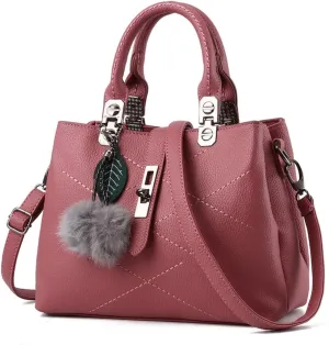 Purses and Handbags for Women Utility Top Handle Satchel Tote Bags with 3 Compartments Ladies Crossbody Bags Medium Size