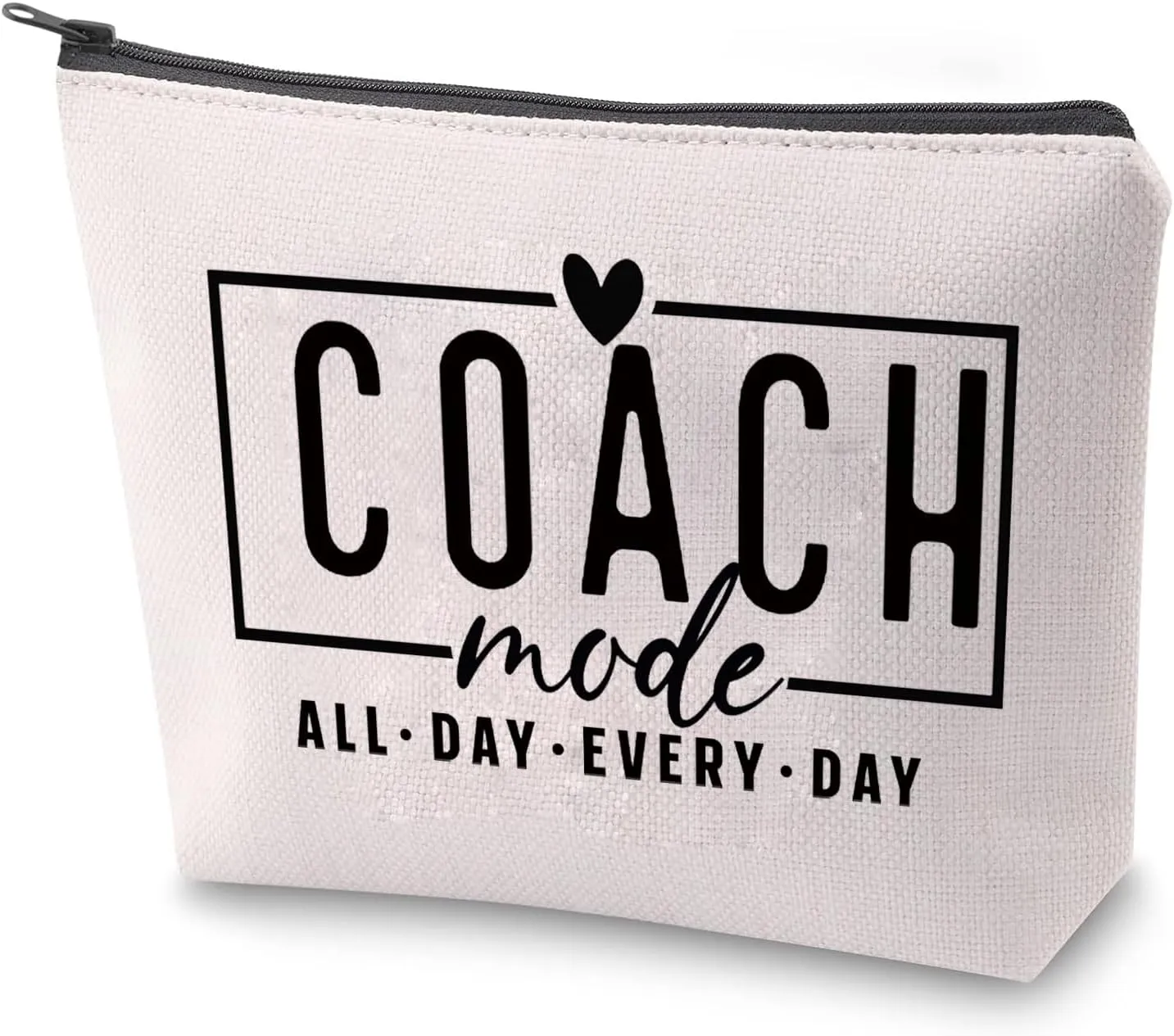 PXTIDY Coach Mode Makeup Bag Baseball Cheer Volleyball Coach Gift Game Day Party Favors Zipper Bag