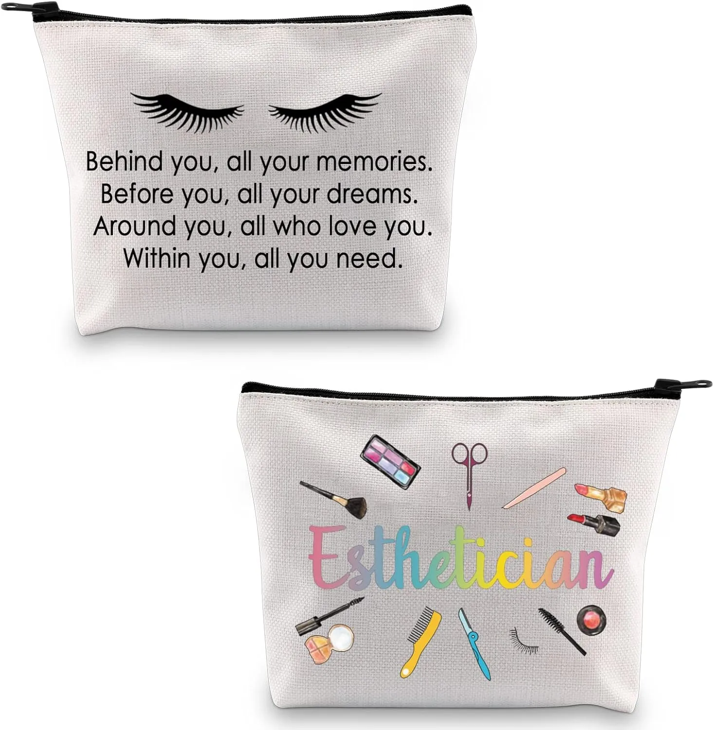 PXTIDY Esthetician Gifts Lashes Girl Artist Makeup Bag Beautician Graduation Gift