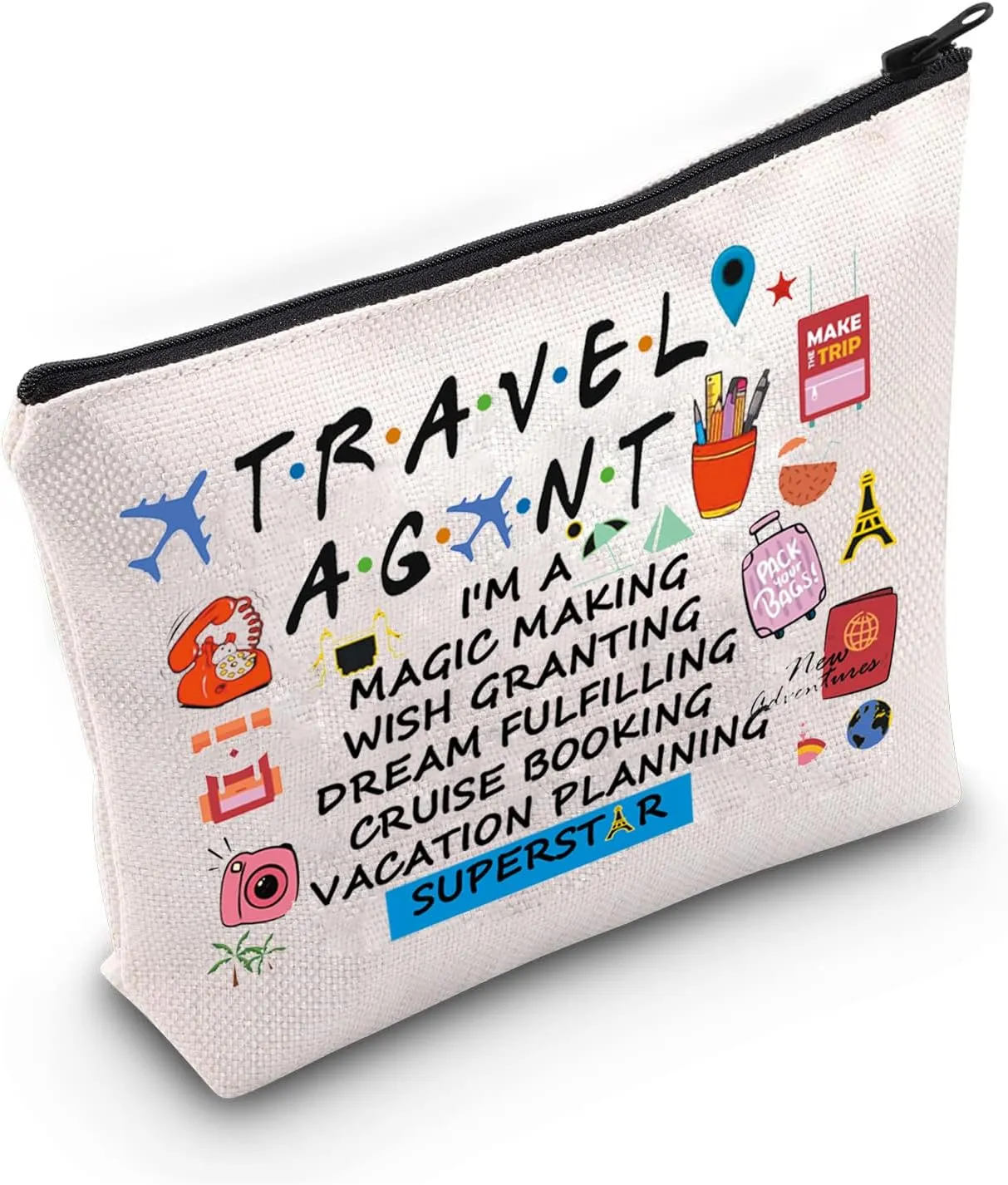 PXTIDY Travel Magic Dream Cruise Vacation Cosmetic Bag Cruise Booking Travel Gift