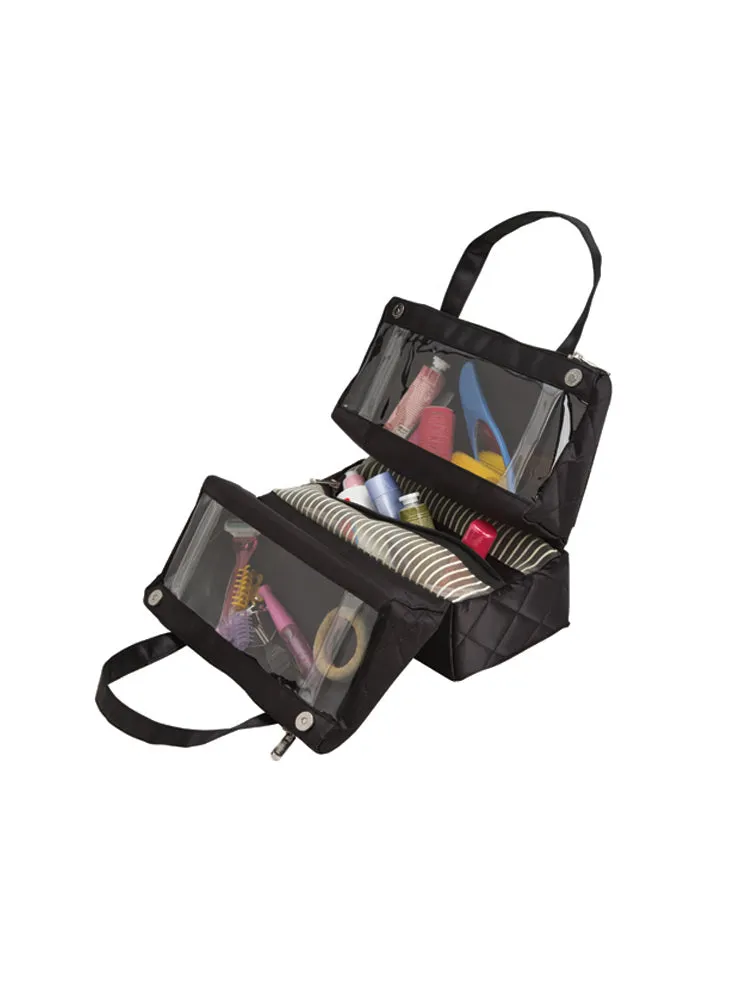 QUILTED COSMETIC / TOILETRY BAG