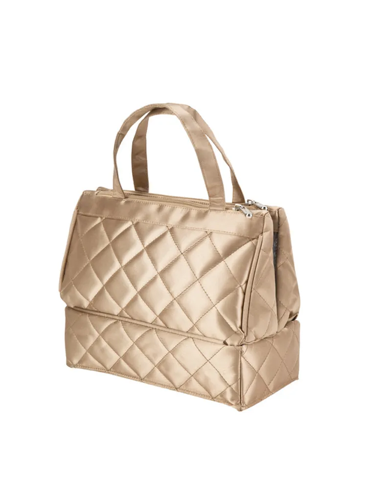 QUILTED COSMETIC / TOILETRY BAG