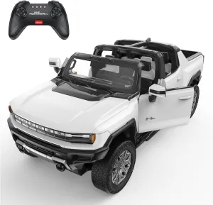 RASTAR Remote Control Car 1/16 Scale GMC Hummer EV Pickup RC Car, Electric Off-Road Monster, RC Hummer Truck for Kids Boys, White 2.4G