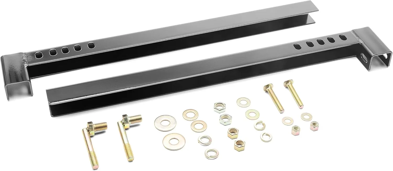 RealTruck Backrack Hardware Kit for use w/ 31" Toolbox, Black, No Drill | 30117TB31 | Fits 2002-2025 RAM 1500/2500/3500