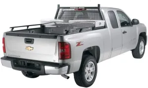 RealTruck Backrack Side Rails to use w/ 21" Toolbox | Black, No Drill | 65501TB | Fits 1999-2016 Ford F-250/F-350 6.5' Bed