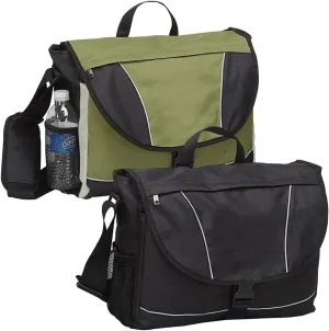Recycled PET Messenger Bag Color: Olive