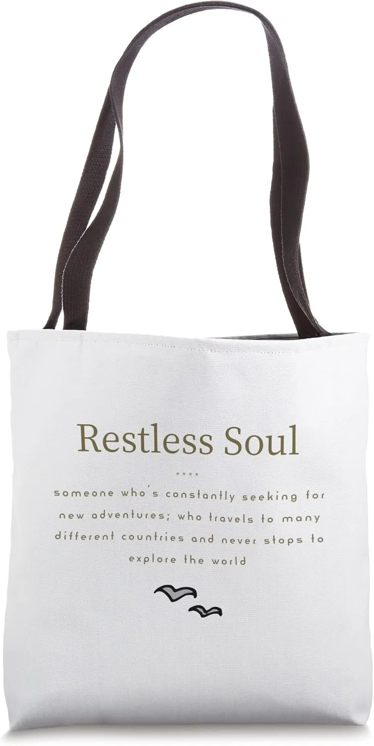 Restless Souls people with Wanderlust gift for travel lover Tote Bag