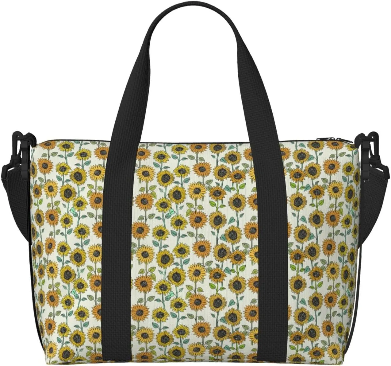 Romantic Sunflowers Print Versatile Gym Sports Bag,Companion For Your Journeys And Fitness Routines