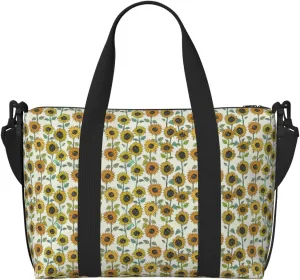 Romantic Sunflowers Print Versatile Gym Sports Bag,Companion For Your Journeys And Fitness Routines