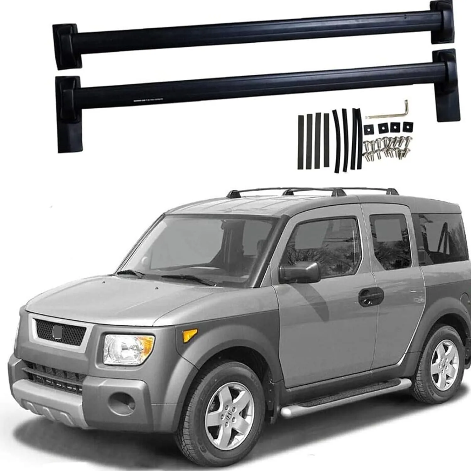 Roof Rack Cross Bars 2003-2011 for Honda Element Top Rails Aluminum