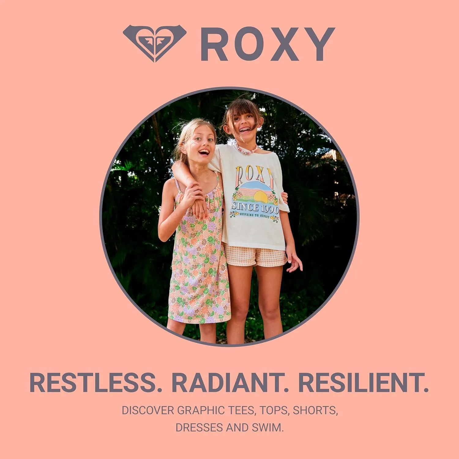 Roxy Girls' Long Sleeve One-Piece Rashguard Swimsuit with UPF 50  Sun Protection, Quick Drying Bathing Suit