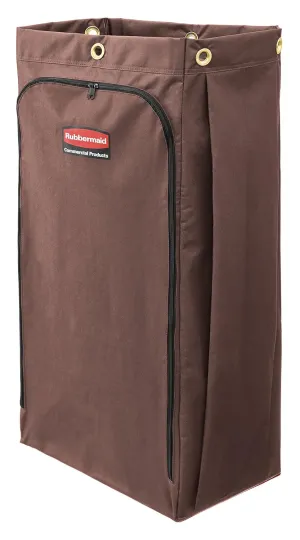 Rubbermaid Commercial Products High-Capacity Cleaning/Utility Cart Bag, 30-Gallon, Brown, Compatible with Rubbermaid Cleaning Carts