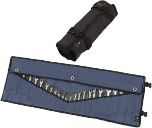 Rugged Tools Wrench Roll Up Pouch - Wrench Organizer & Tool Holder With SAE & Metric Labels