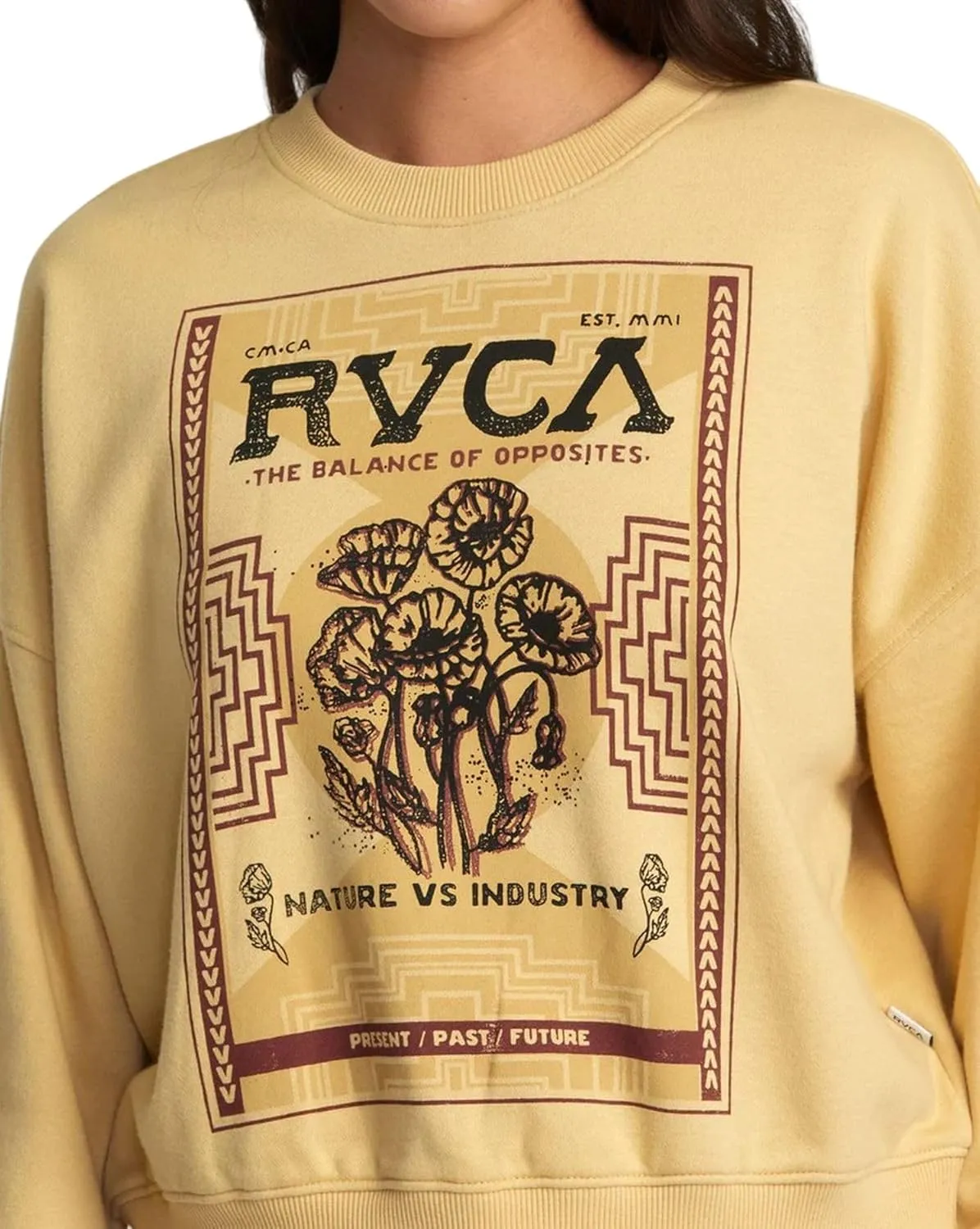 RVCA Women's Court Crew Sweatshirt